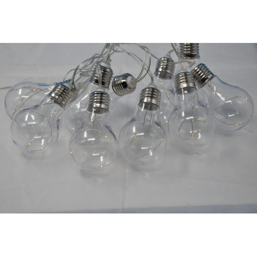 LED декоративна гирлянда SMOLDER 2,1 m 10xLED/2xAA