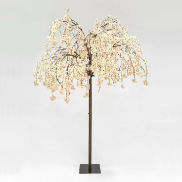 LED Декоративна изкуствена коледна елха CHERRY TREE 288xLED/230V 2,5 m череша