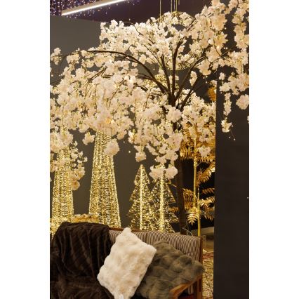 LED Декоративна изкуствена коледна елха CHERRY TREE 288xLED/230V 2,5 m череша
