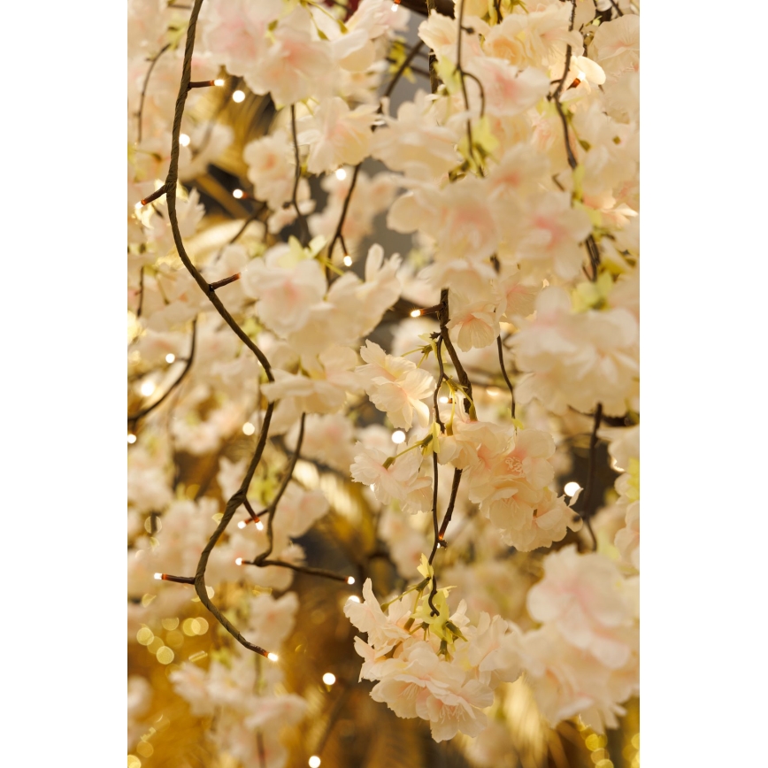 LED Декоративна изкуствена коледна елха CHERRY TREE 288xLED/230V 2,5 m череша