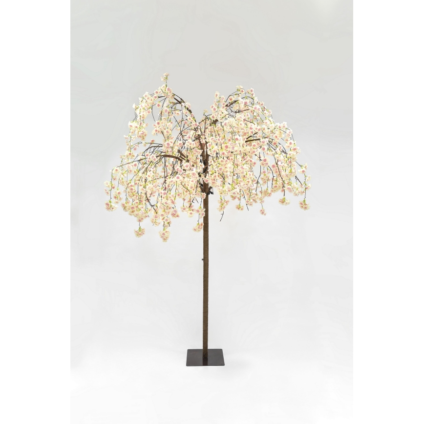 LED Декоративна изкуствена коледна елха CHERRY TREE 288xLED/230V 2,5 m череша