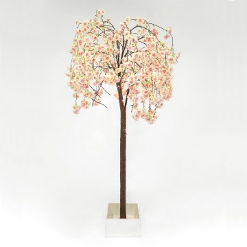 LED Декоративна изкуствена коледна елха CHERRY TREE 84xLED/230V 1,7 m череша