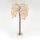 LED Декоративна изкуствена коледна елха CHERRY TREE 84xLED/230V 1,7 m череша