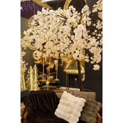 LED Декоративна изкуствена коледна елха CHERRY TREE 84xLED/230V 1,7 m череша