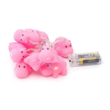 LED Декоративна верига 10xLED/2xAA 1,65м хипопотам