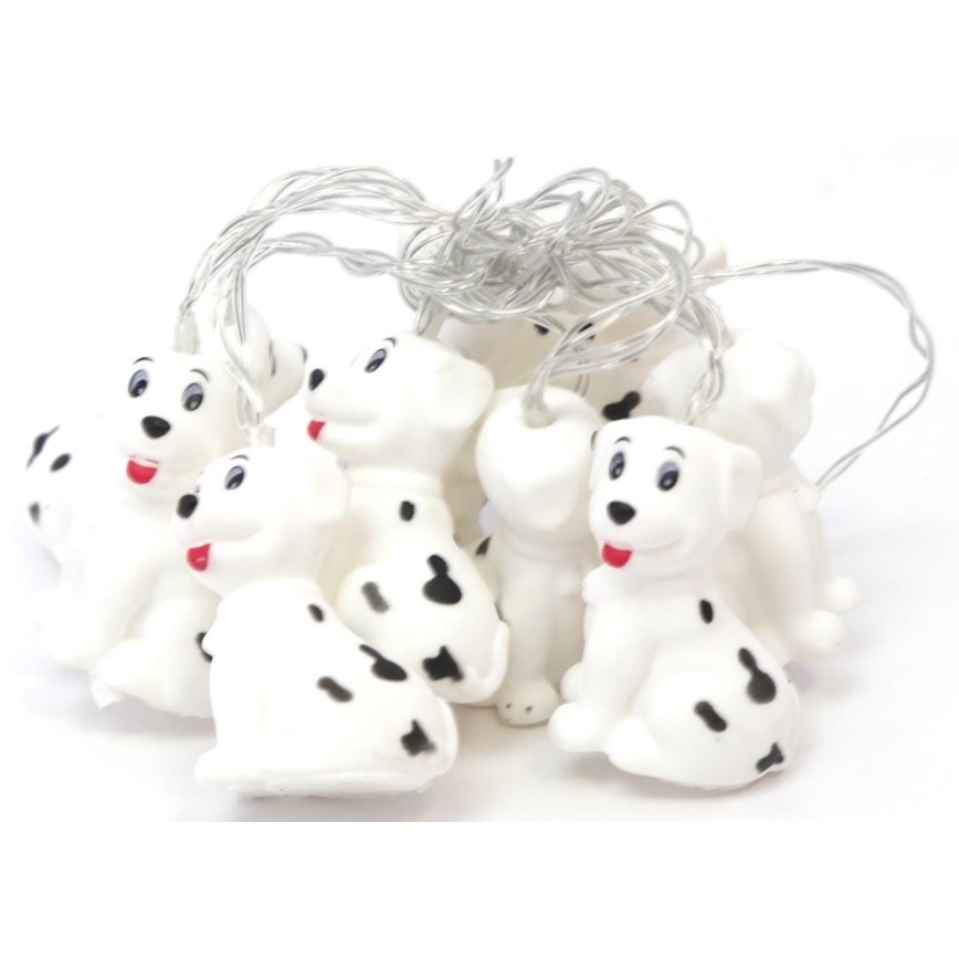 LED Декоративна верига 10xLED/2xAA 1,65м куче