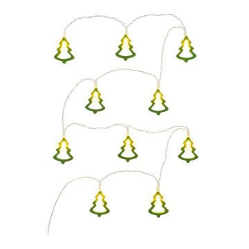 LED декоративна верига 10xLED/2xAA 1,6m топла бяла светлина