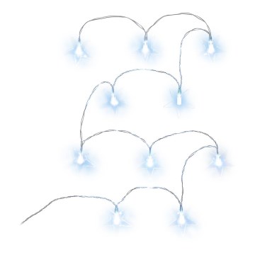 LED декоративна верига 10xLED/2xAA 1,8m студено бяло