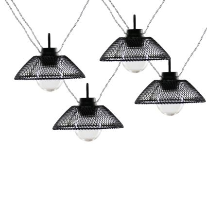 LED декоративна верига ASTRA 10xLED/2xAA 2,1 м черна