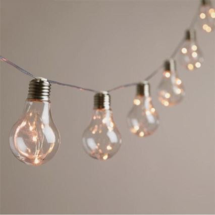 LED Декоративни лампички SMOLDER 2.1м 10xLED/2xAA