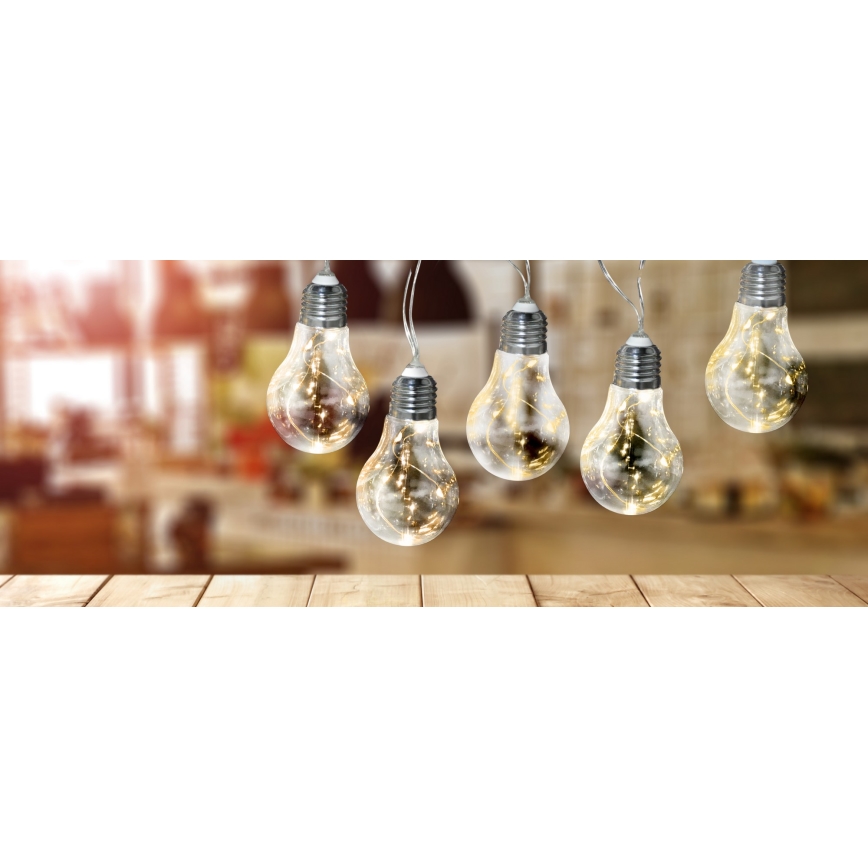 LED Декоративни лампички SMOLDER 2.1м 10xLED/2xAA