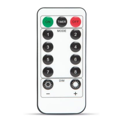 LED Декоративни лампички HALLOWEEN LED/5V/8 функции паяжина + дистанционно