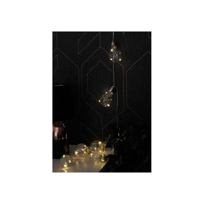 LED Декоративни лампички SMOLDER 2.1м 10xLED/2xAA