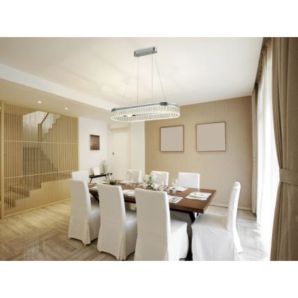 LED димируем кристален полилей на кабел THALIA LED/50W/230V 3000-6000K + дистанционно управление