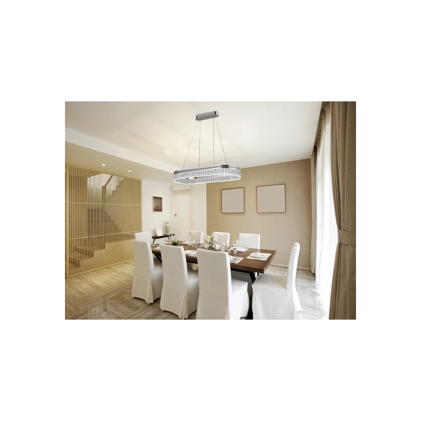 LED димируем кристален полилей на кабел THALIA LED/50W/230V 3000-6000K + дистанционно управление