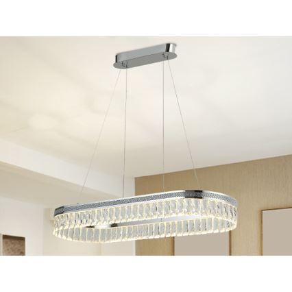 LED димируем кристален полилей на кабел THALIA LED/50W/230V 3000-6000K + дистанционно управление