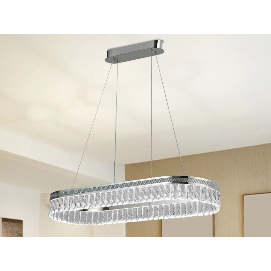 LED димируем кристален полилей на кабел THALIA LED/50W/230V 3000-6000K + дистанционно управление