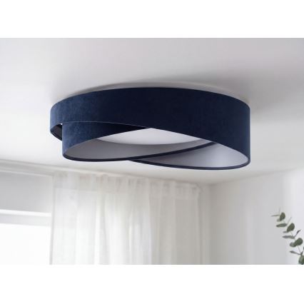Димируемо LED таванно осветително тяло SMART GALAXY MODERN LED/24W/230V 3000–6500K Ø 55 см синьо/сребристо + дистанционно управление