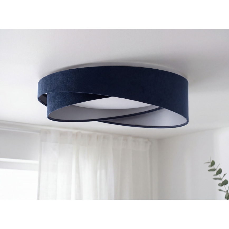 Димируемо LED таванно осветително тяло SMART GALAXY MODERN LED/24W/230V 3000–6500K Ø 55 см синьо/сребристо + дистанционно управление