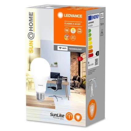 LED Димируем антибактериален крушка A40 E27/9W/230V Wi-Fi - Ledvance