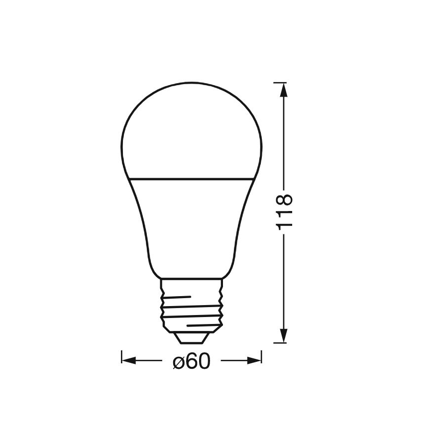 LED Димируем антибактериален крушка A40 E27/9W/230V Wi-Fi - Ledvance