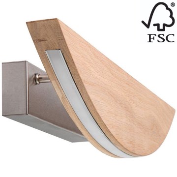 LED Димируем аплик DUBAI LED/6,5W/230V дъб – FSC сертифицирано