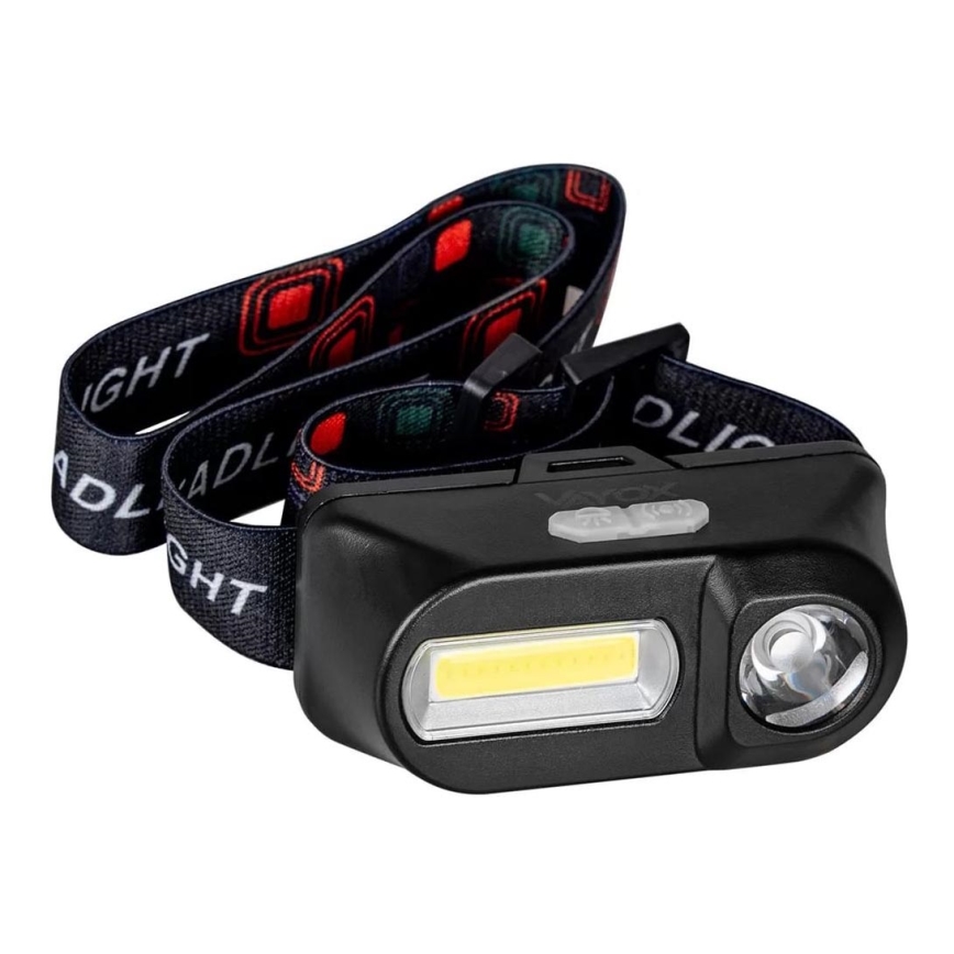 LED Димируем акумулаторен челник 2xLED/5V IP44 210 лъскав 2000 mAh