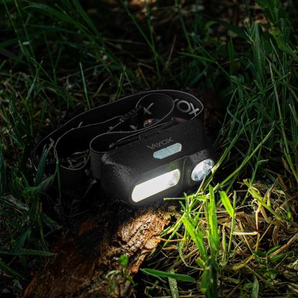 LED Димируем акумулаторен челник 2xLED/5V IPX4 250 лъскав 2000 mAh