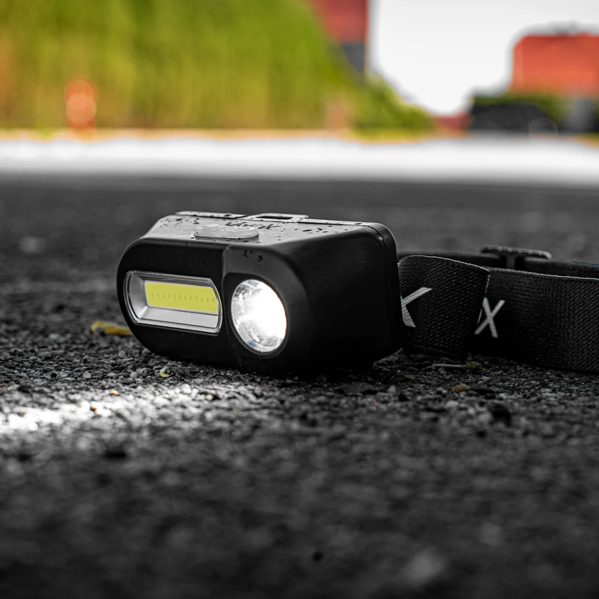 LED Димируем акумулаторен челник 2xLED/5V IPX4 250 лъскав 2000 mAh