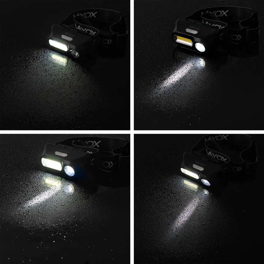 LED Димируем акумулаторен челник 2xLED/5V IPX4 250 лъскав 2000 mAh