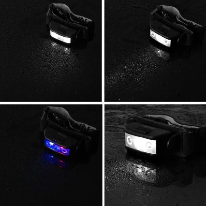 LED Димируем акумулаторен челник 3xLED/5V IPX4 100 лъскав 1200 mAh