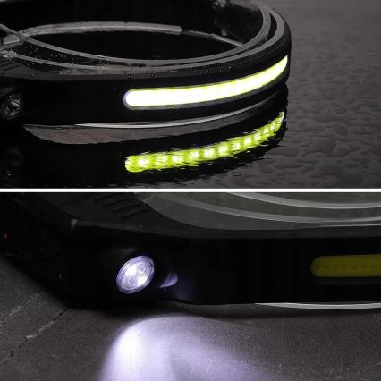 LED Димируем акумулаторен челник със сензор 2xLED/5V IP44 350 лъскав 1200 mAh