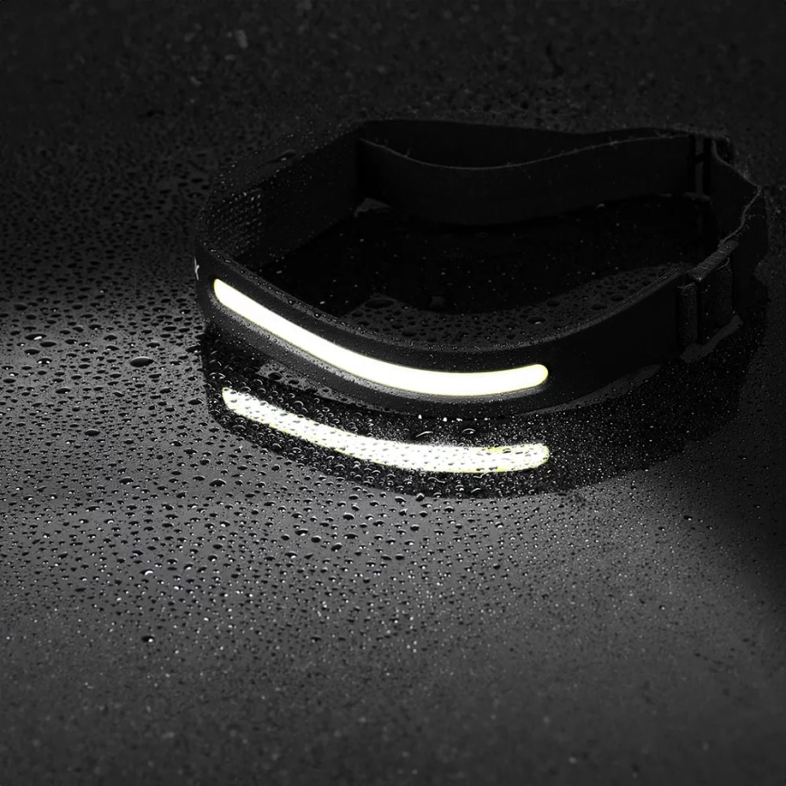 LED Димируем акумулаторен челник със сензор 2xLED/5V IP44 350 лъскав 1200 mAh