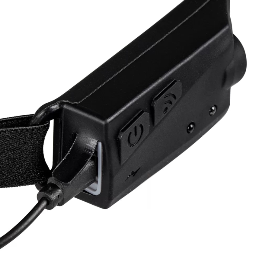 LED Димируем акумулаторен челник със сензор 2xLED/5V IP44 350 лъскав 1200 mAh
