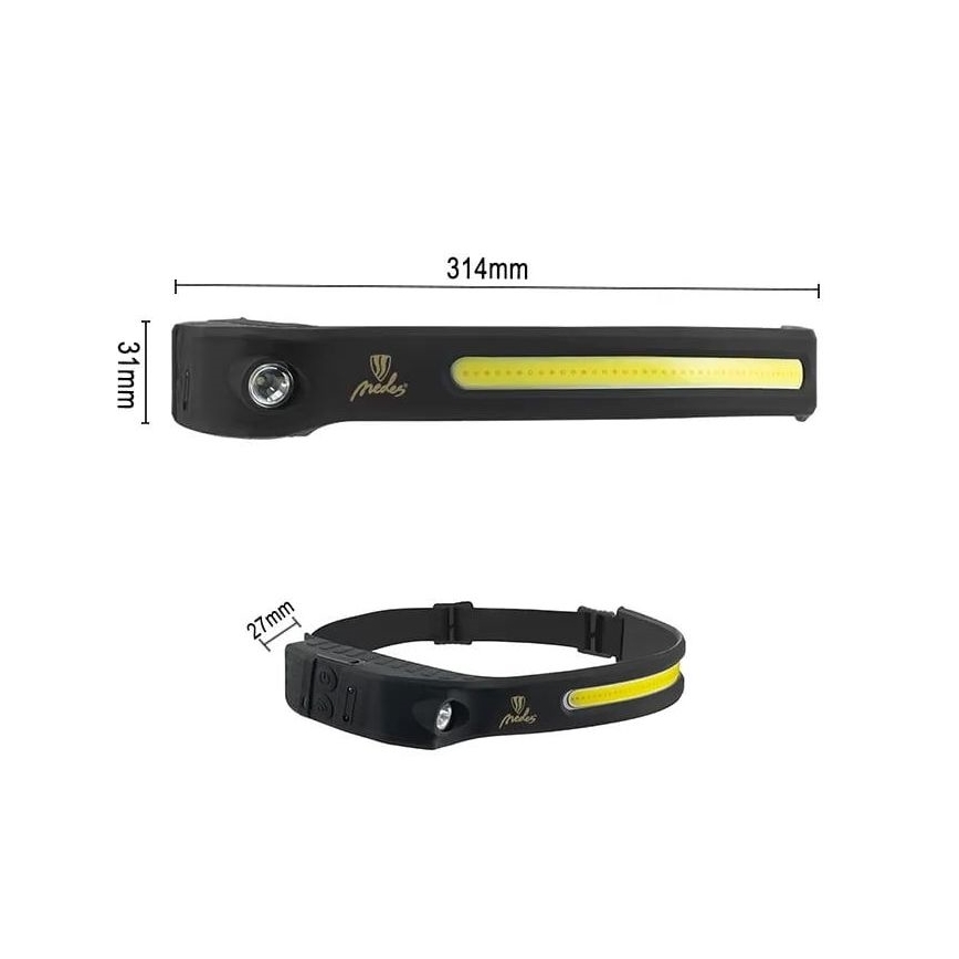 LED Димируем акумулаторен челник със сензор LED/8W/5V IP44 570 lm 2000 mAh
