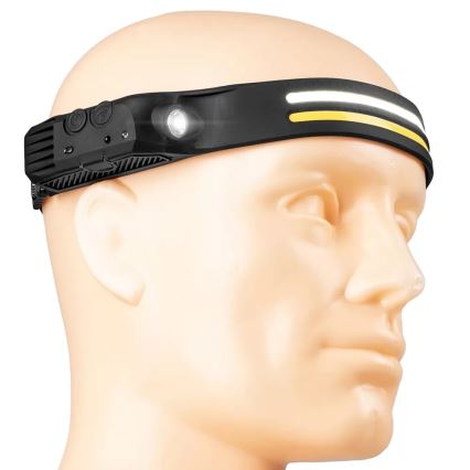 LED Димируем акумулаторен челник със сензор 3xLED/5V IP44 300 лъскав 1200 mAh