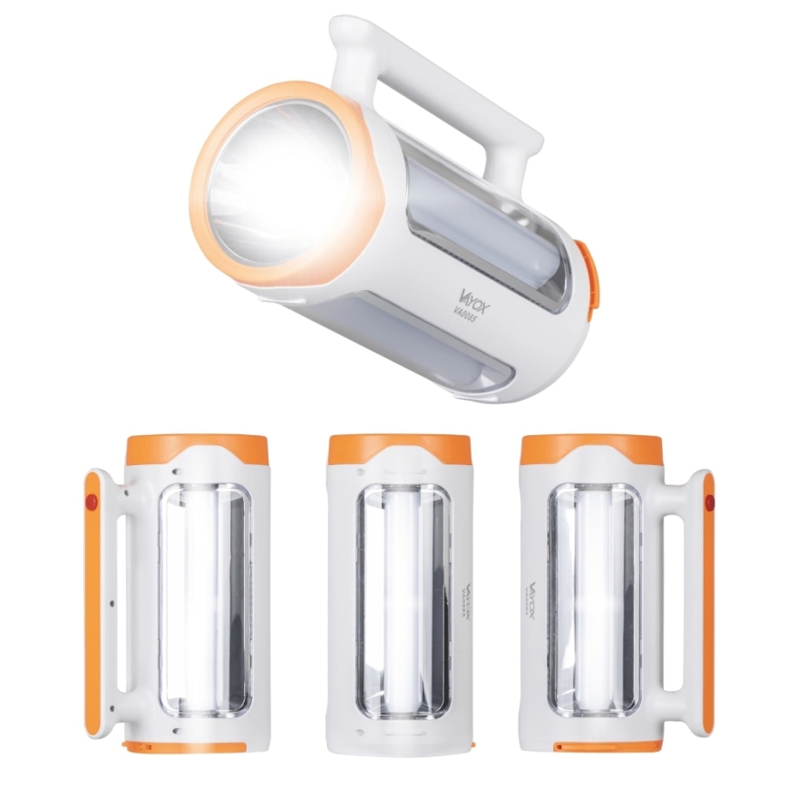 LED Димируем акумулаторен фенер 2в1 с функция за зареждане LED/5W/230V 3500 mAh