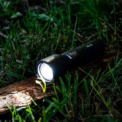 LED Димируем акумулаторен фенер LED/20W/5V IPX4 800 лъскав 2000 mAh