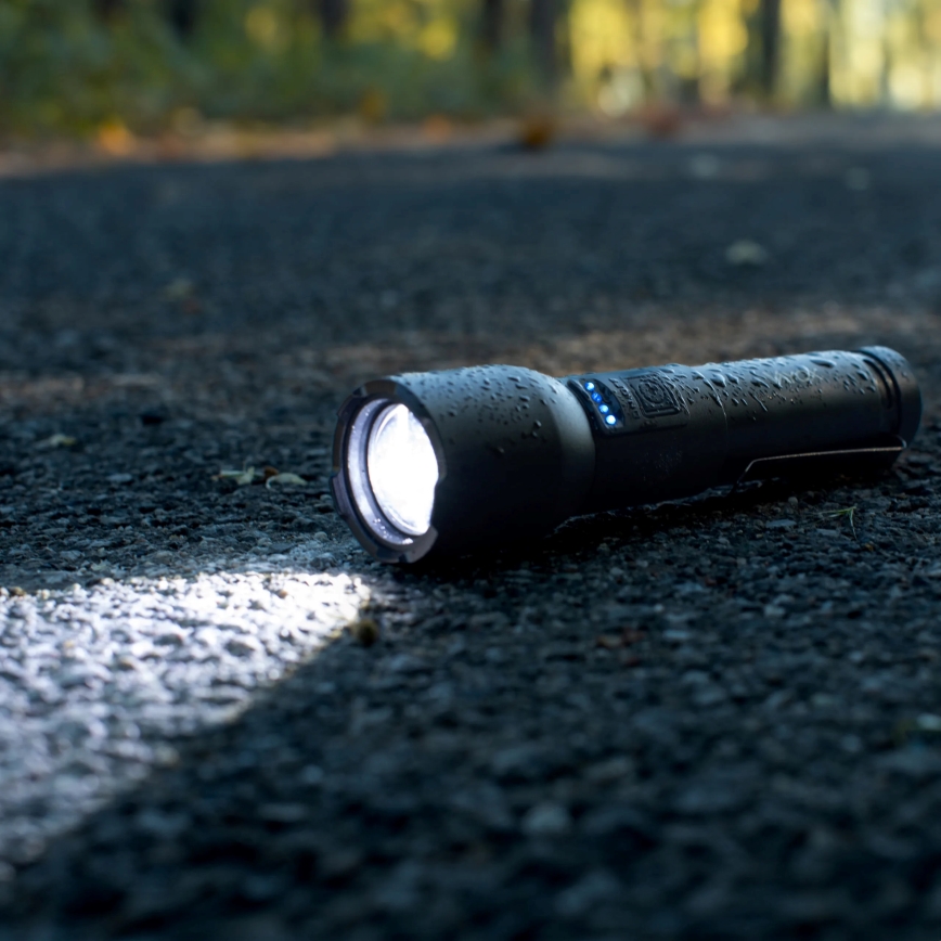 LED Димируем акумулаторен фенер LED/20W/5V IPX4 800 лъскав 2000 mAh