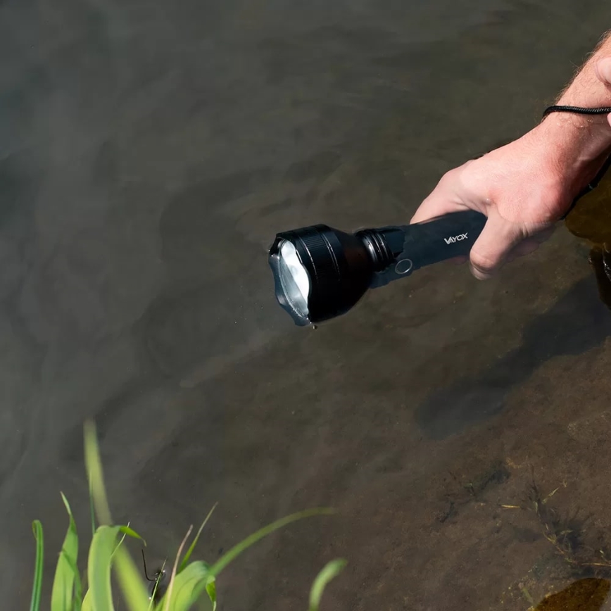 LED Димируем акумулаторен фенер LED/20W/5V IPX5 1900 лъскав 5000 mAh