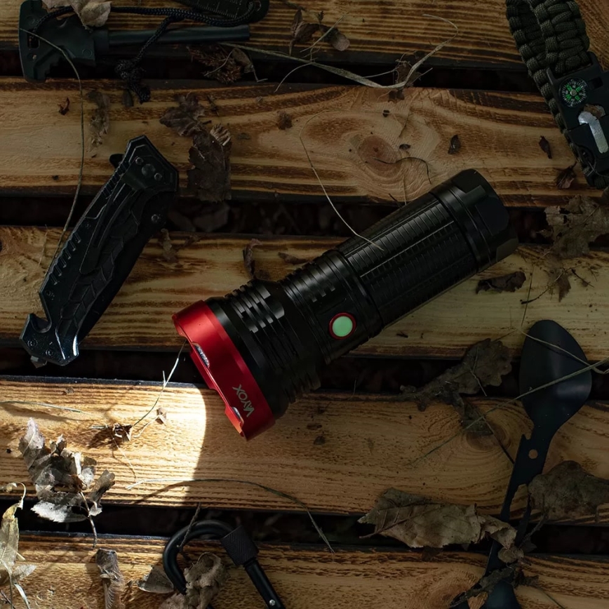 LED Димируем акумулаторен фенер LED/20W/5V IPX5 2000 лъскав 6000 mAh