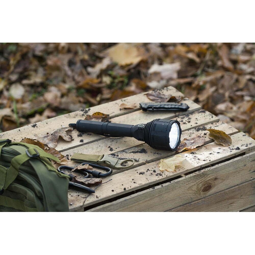 LED Димируем акумулаторен фенер LED/30W/5V IPX7 3000 лъскав 8400 mAh