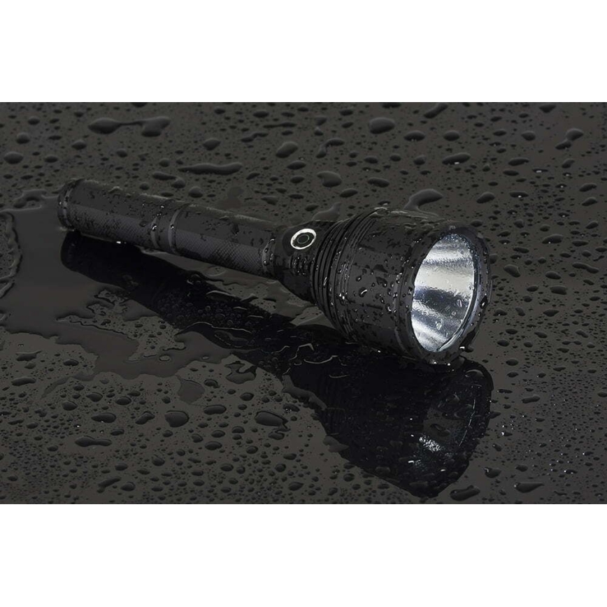LED Димируем акумулаторен фенер LED/30W/5V IPX7 3000 лъскав 8400 mAh