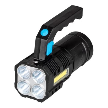 LED Димируем акумулаторен фенер LED/5V IPX4 250 лъскав 1200 mAh