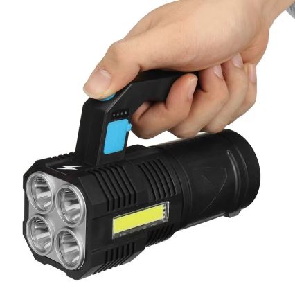 LED Димируем акумулаторен фенер LED/5V IPX4 250 лъскав 1200 mAh