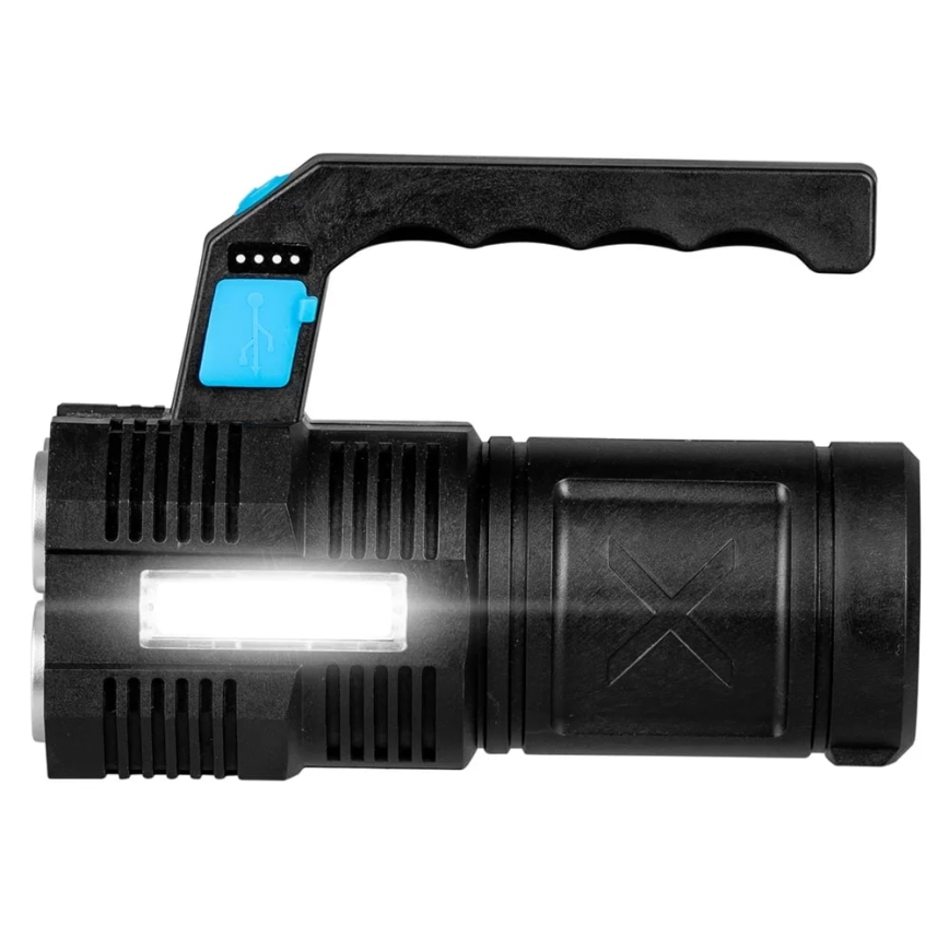 LED Димируем акумулаторен фенер LED/5V IPX4 250 лъскав 1200 mAh