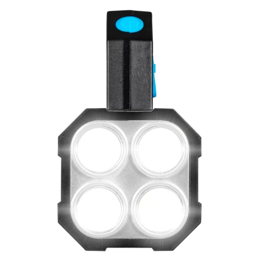 LED Димируем акумулаторен фенер LED/5V IPX4 250 лъскав 1200 mAh