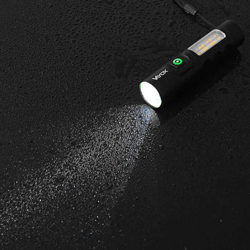 LED Димируем акумулаторен фенер с червена светлина LED/5W/5V IPX4 250 лъскав 2000 mAh