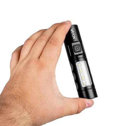 LED Димируем акумулаторен фенер с червена светлина LED/5W/5V IPX4 250 лъскав 2000 mAh