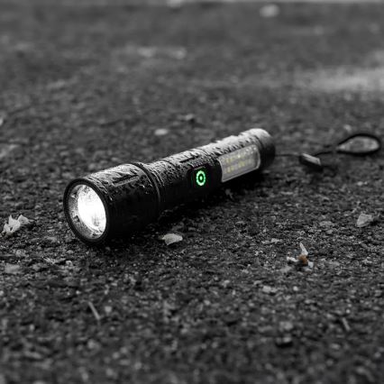 LED Димируем акумулаторен фенер с червена светлина LED/5W/5V IPX4 260 лъскав 2000 mAh